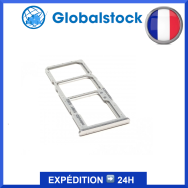 Tiroir double SIM + micro SD pour Samsung Galaxy (A515F) / A51 5G (A516N) Blanc